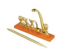 KICHOUSE Stylo Design Élégant et Romantique pour Livre D'or de Mariage Support Base Love en Métal Doré Facile à Utiliser pour Réception Intérieure