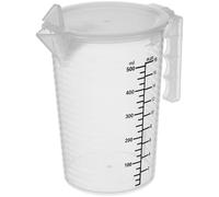 KICHOUSE Tasse à Mesurer Graduée avec Couvercle Outil de Cuisine Pp Dosage et Poignée Ergonomique pour Pâtisserie et Usage Domestique Réutilisable