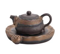KICHOUSE Théière Japonaise en Céramique 270ml Style Rétro Facile à Tenir pour Préparer le Thé Maison Bureau Set de Thé Unique
