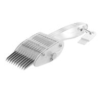 KICHOUSE Trancheuse Domestique Multifonction en Acrylique et Acier Inoxydable, Couteau Cuisine Safe avec Brosse, Set 1 Pièce pour Découpe Facile de Calamars et Légumes