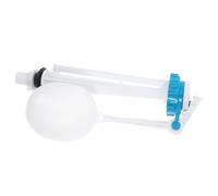 KICHOUSE Vanne de Remplissage pour Réservoir de Toilette Flotteur en Pom Blanc, Débit Stable et Fonctionnement Silencieux, Diamètre de Trou 20mm, Accessoire pour Salle de Bain
