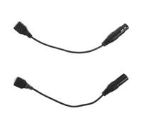 Kichvoe 1 paire de câbles adaptateurs XLR mâle et femelle 3 broches vers RJ45 femelle pour la commande d'éclairage DMX512, les rubans LED RGB et la transmission de signaux audio sur scène