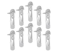 Kichvoe 10pcs Clips pour Étagères en Plastique à Ressort, Support Étagère pour Meuble et Bibliothèque, Facile à Utiliser, Empêche Le Tremblement, pour Garages