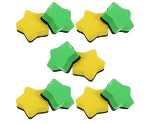 Kichvoe 10pièces Effaceurs à Sec pour Tableau Blanc Magnétiques Eva Gomme Blanche Portable et Pratique pour Bureau École et Maison Nettoyage sans Résidus