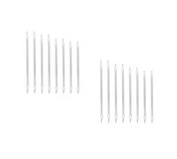 Kichvoe 16 Pièces Tube de Quartz pour Radiateur D'appoint, 10, 2 11, 3 12, | Pièce de Rechange, Céramique Blanche, Installation Simple, Chauffage Rapide