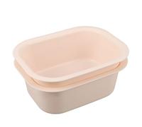 Kichvoe 2 Pièces Bassine de Bain pour Table à Langer, Bassine à Laver la Main, Bébé, Plastique Pp Blanc, Rectangulaire, Bords Arrondis, Portable et Léger, pour Nurserie et Buanderie