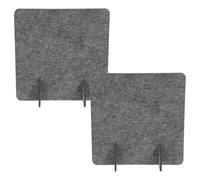 Kichvoe 2 Pièces Cloison de Bureau Design Moderne et Esthétique Simple en Feutre Autoportante Résistante aux Fissures pour Postes de Travail et Dortoirs