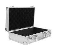 Kichvoe Boîte à Outils en Alliage D'aluminium Argenté, Coffret de Transport | Grosse Capacité de Rangement, Format Portable à Poignée, Finition Métal Robuste