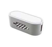 Kichvoe Boîte de Rangement pour Câbles PP avec Couvercle, Cache Multiprise | Organisation des Fils, Protection Multiprise, Usage Bureau et Table, Format Domestique Pratique