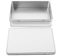 Kichvoe Boîte Métallique Rectangulaire Argentée à Sublimation DIY pour Bonbons, Légère et Personnalisable, pour Anniversaire et Banquet