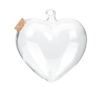 Kichvoe Bouteille à Souhaits Support Bois Décoratif en Verre Transparent | Conteneur Paysager pour Maison, Design Transparent, Rangement de Petits Objets, Style Décoratif