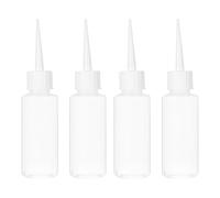 Kichvoe Bouteilles Pressables 4 Pièces Flacon Applicateur En Polyéthylène Non Toxique Pour Colle Liquide Tube De Colle Précis Projets De Bricolage Cuisine 13.50 X 3.20 X 0.50 cm