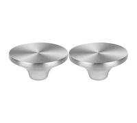 Kichvoe Boutons de Couvercle de Pot en Acier Inoxydable, 2Pcs, Ajustement Universel, Prise Sûre, Rechange pour Ustensiles de Cuisine à Domicile