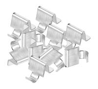 Kichvoe Clips D'étagère en Fer Argenté 10 pour Armoires et Classeurs | Lot de 10 Pièces, pour Tablettes de Meuble et Rayonnage, Usage en Divers Environnements