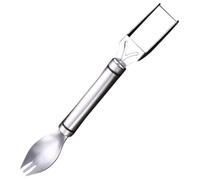 Kichvoe Coupe-pastèque en Acier Inoxydable Cuillère et Fourchette, Outil Résistant pour Découper Melon et Fruits, pour Fête en Famille