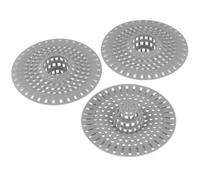 Kichvoe Couvercle de Vidange Silicone 3pcs Récupérateur de Cheveux pour Évier et Salle de Bain, Facile à Nettoyer, Installation sans Outil, Protection Anti-bouchage