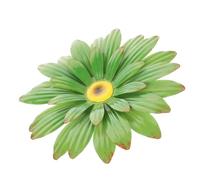 Kichvoe Décoration Murale en Métal à Motif Floral 3d, Fleur Verte L en Fer Forgé, Ornement Mural pour Salon et Jardin, Décoration Suspendue Polyvalente, Art Mural Extérieur Solide