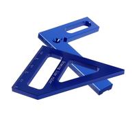 Kichvoe Équerre de Travail du Bois Multi-angle en Alliage D'aluminium, Système Britannique, Bleu, 45° et 90°, Haute Précision, pour Menuiserie et Machinisme