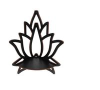 Kichvoe Étagère d'angle Murale en Bois Foncé Sculptée de Lotus Motif Ajouré pour Décoration Élégante et Rangement Chambre ou Salon