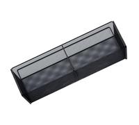 Kichvoe Étagère de Rangement Murale Robuste et Résistante la Déformation Noir 29 Cm Design sans Perçage pour Organiser pour Salle de Bain Cuisine