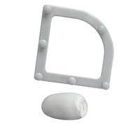 Kichvoe Filtre D'évier Triangulaire en Pp Pe avec Support Tripode Blanc pour Drainage Fluide et Capacité de Charge Stable, Accessoire Pratique pour Évier Cuisine et Salle de Bain