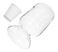 Kichvoe Flacon en Verre Transparent de Cloche, Rangement Verre Classique et Chic, Solide et Facile à Transporter, Cuisine et Extérieur