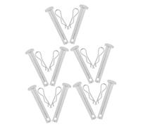 Kichvoe Goupilles de Verrouillage en Acier Galvanisé et Clip de Raccordement Argenté 10 Sets Dispositif de Retenue Sécurisé pour Échafaudage pour Projets de Construction