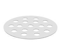 Kichvoe Grille à Charbon en Fer 145 MM Plaque de Fond Ventilée, Accessoire de Remplacement pour Barbecue Rond, pour Barbecue Extérieur