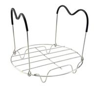 Kichvoe Grille Vapeur avec Poignée en Silicone en Acier Inoxydable Support Multifonction Panier Vapeur Inox et Réchauffage pour Autocuiseur et Cocotte en Fonte Accessoires la Cuisine