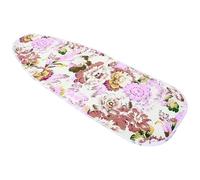 Kichvoe Housse de Table à Repasser en Tissu avec Motif Floral Élégant, Ajustement Sécurisé, Facile à Nettoyer, Nappe de Repassage Antidérapante pour Usage Domestique, Taille 121x44 Cm
