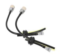 Kichvoe Kit de Tuyaux D'essence 3 Trous pour Débroussailleuse et Petits Moteurs, Matériau Pe Solide, Installation Facile, Compatible Polyvalent, Pack de 2 Pièces
