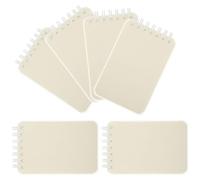 Kichvoe Lot de 6 Carnets à Spirale A7 Petit Bloc-notes Non Lignés, Papier à Croquis Épais, Couverture Texturée Résistante, Mini Cahiers de Croquis pour Dessiner Adultes, Usage Bureau