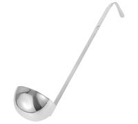 Kichvoe Louche à Portionner en Acier Inoxydable avec Poignée Longue et Design Intégré, Accessoire Cuisine pour Cuisson et Service à Domicile Restauration