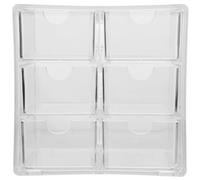 Kichvoe Organisateur de Maquillage Transparent Tiroirs, Boîte de Rangement Empilable Petite Taille en Plastique Rigide, Organisateur de Bureau Polyvalent pour Cosmétiques et Bijoux,