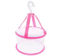 Kichvoe Panier en Tissu Pratique et Léger en Filet Rose pour Pinceaux de Maquillage de Séchage et Éponges Cosmétiques pour Familles