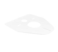 Kichvoe Patin D’isolation Phonique pour Toilettes, Coussin Amortisseur Mural en Eva Blanc, du Bruit, Tampon de Protection Physique, pour Réservoir de Wc Mural,