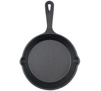 Kichvoe Poêle à Frire Mini en Fonte Noire Antiadhésive Robuste pour Œufs au Plat Cuisine à Domicile, Ustensile Essentiel pour Cuisson Professionnelle