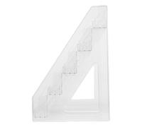 Kichvoe Porte-Cartes de Bureau Acrylique Transparent à 5 Niveaux, Résistant aux Rayures Taches, Design Élégant et Compact pour Organisation de Bureau