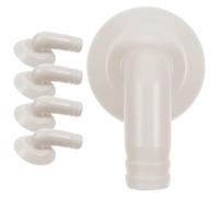 Kichvoe Raccord Coudé Diamètre Intérieur 18mm 5pcs pour Tuyau de Vidange de Climatiseur lors de Fête Estivale en Plastique Blanc, sans Fuite ni Déformation, pour Unité Extérieure