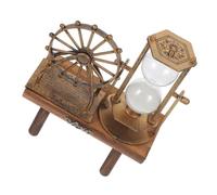 Kichvoe Sablier Décoratif en Bois Style Rétro Ferris Wheel pour Décoration de Bureau Intérieure, Stable et Résistant, Ornement Artisanal Unique et Délicat pour Salon ou Bureau