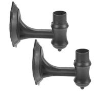 Kichvoe Support de Lampe Mural Lot de 2 Pièces en Plastique Robuste et Gain de Place pour Éclairage Solaire Extérieur, pour Couloir et Jardin