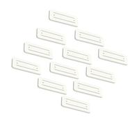 Kichvoe Support Mural 12 Pièces pour Multiprises en Plastique Blanc sans Poinçon Fixation Solide Rangement à Suspendre Pratique pour Bloc Prises et Multiprise Rallonge