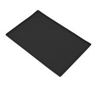 Kichvoe Tapis Antidérapant pour Poubelle en Silicone Noir avec Bordure Surélevée, Résistant aux Rayures et Solide, Maison Salle de Bain
