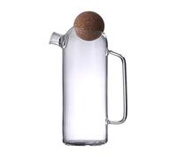 Kichvoe Théière En Verre Épaisse Avec Infuseur Bouchon Liège Et Poignée Ergonomique Carafe Pour Thé Eau Chaude Jus Et Vin Usage Maison Et Bureau 27.00 X 14.00 X 8.50 Cm