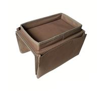 KiddiBubzi Sac de Rangement Pratique for accoudoir de canapé, idéal for Les télécommandes, Les Magazines et Plus Encore(Coffee)