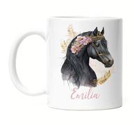 Kiddle-Design Tasse Chevaux Personnalisée Fille Enfant Poney Fille Cadeau Tasse avec nom Motif Cheval