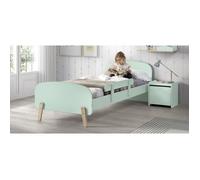 Vipack Lit enfant Kiddy – Set 90x200 cm, sommier à lattes, chevet et barrière – Vert menthe