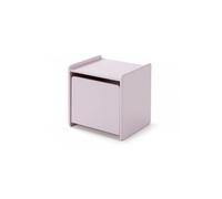 KIDDY Chevet enfant bois laqué 1 porte L 40cm Vieux Rose