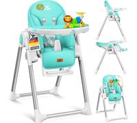 KIDIZ® 3en1 Chaise haute Chaise haute pour enfant avec arceau de jeu , transat , chaise haute combinée Siège bébé ,7 hauteur réglable Dossier inclinable , évolutif de 0 mois à 6 ans Chaise bébé