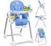 KIDIZ® 3en1 Chaise haute Chaise haute pour enfant avec arceau de jeu , transat , chaise haute combinée Siège bébé ,7 hauteur réglable Dossier inclinable , évolutif de 0 mois à 6 ans Chaise bébé